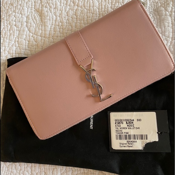 ysl silver clutch